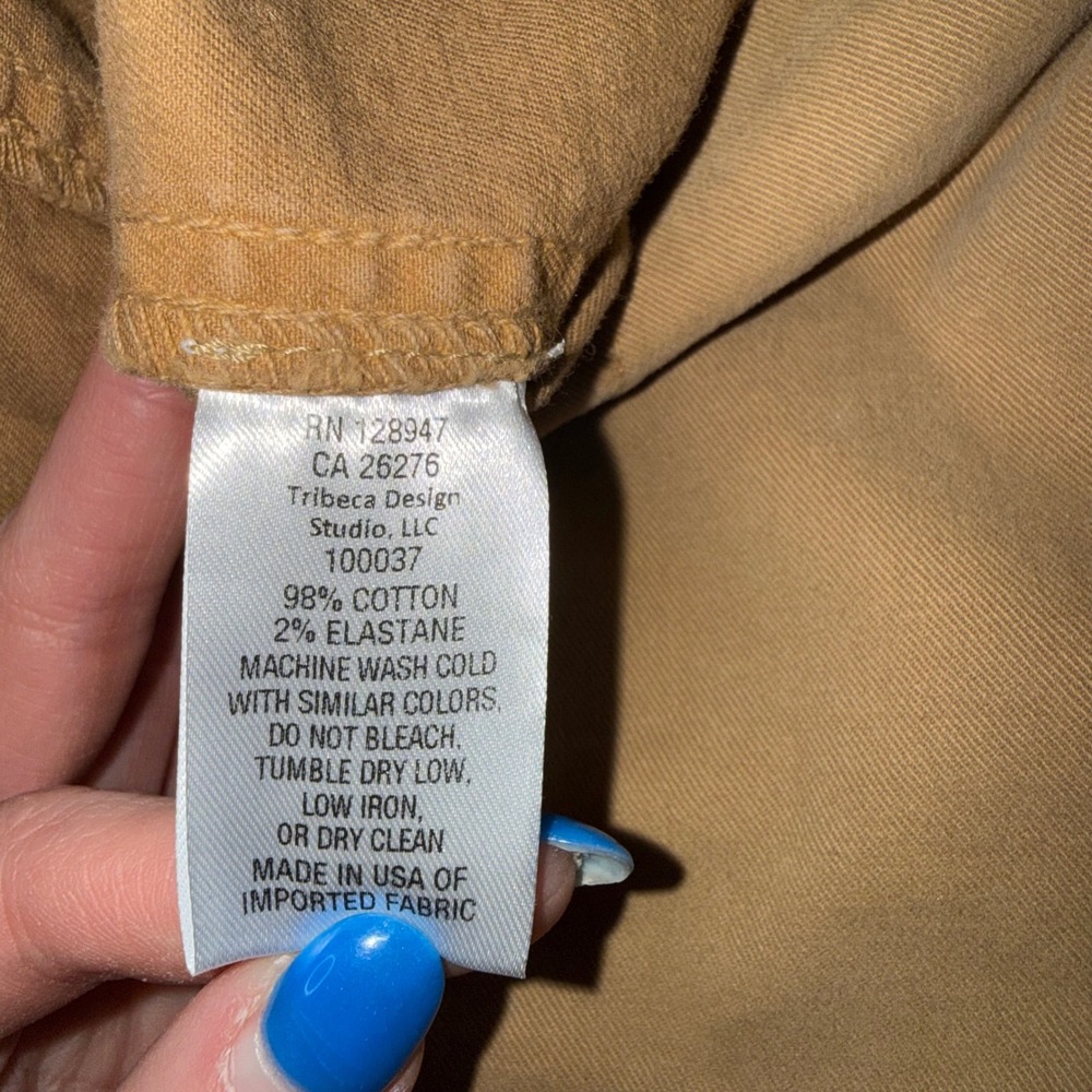 Nili Lotan Womens Pant Camel Tan Cotton Stretch Military Jogger Size 8 111/88 NL - Picture 6 of 6